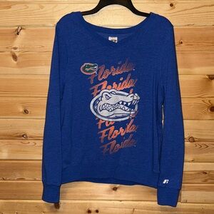 Russell 🍊🐊 Athletic Florida Gators🐊🍊Royal Blue Crew Neck Sweatshirt
